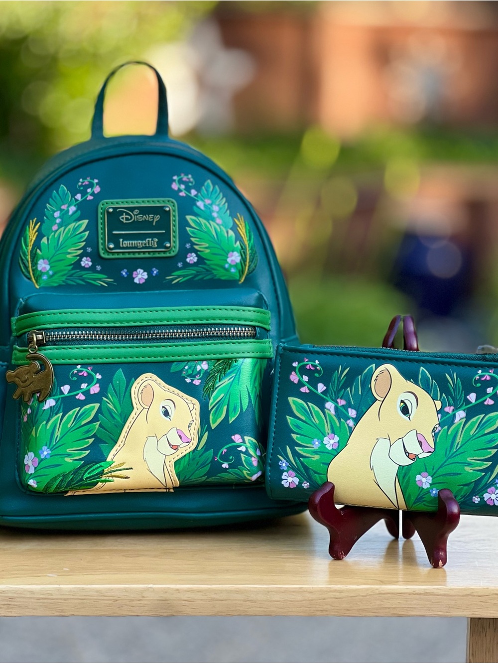 Loungefly Disney The Lion King Nala Scene Mini Backpack and Wallet Set NWT
